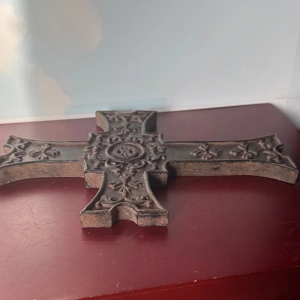 Elegant Black and Bronze Wall Cross